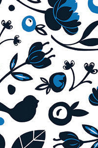 Nora Fleming Blue Jay Cocktail Napkins – back view