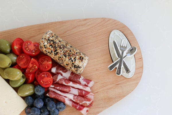 Nora Fleming Maple Tasting Board – side view