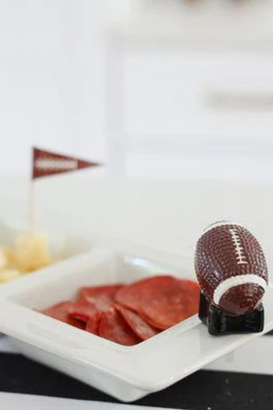 Nora Fleming Mini Touchdown Football – back view
