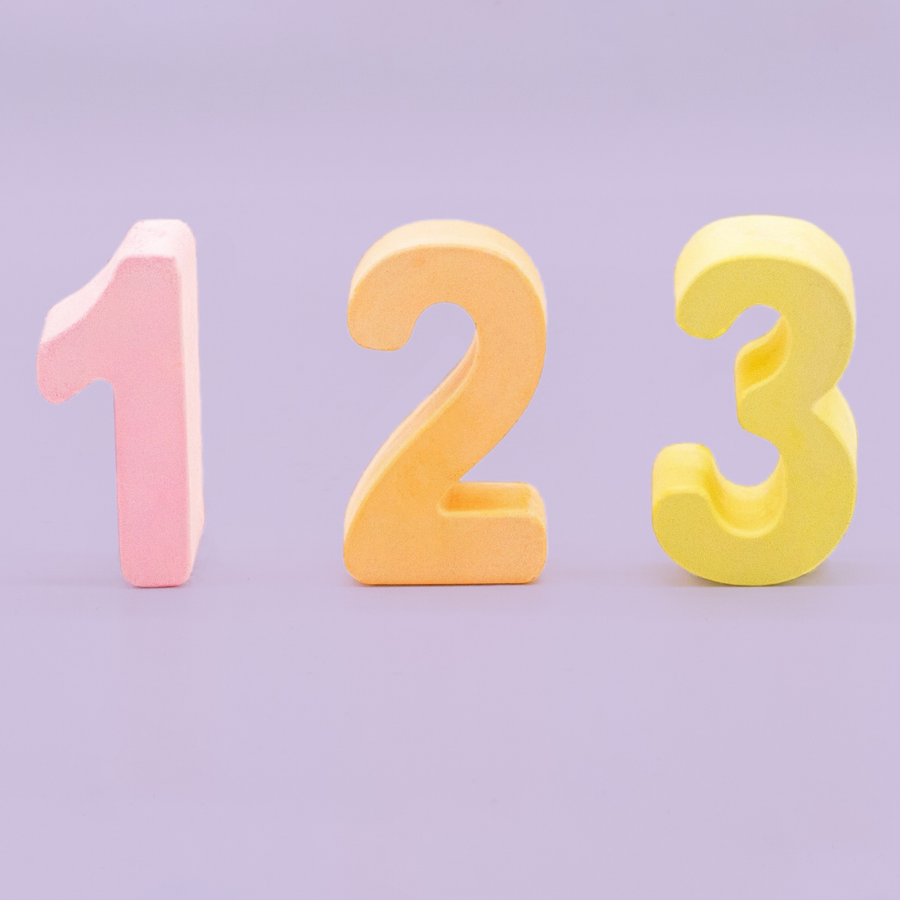Number Sidewalk Chalk – side view