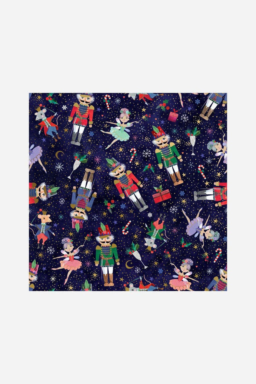 Nutcracker Ballet Gift Wrapping Paper Roll – front view