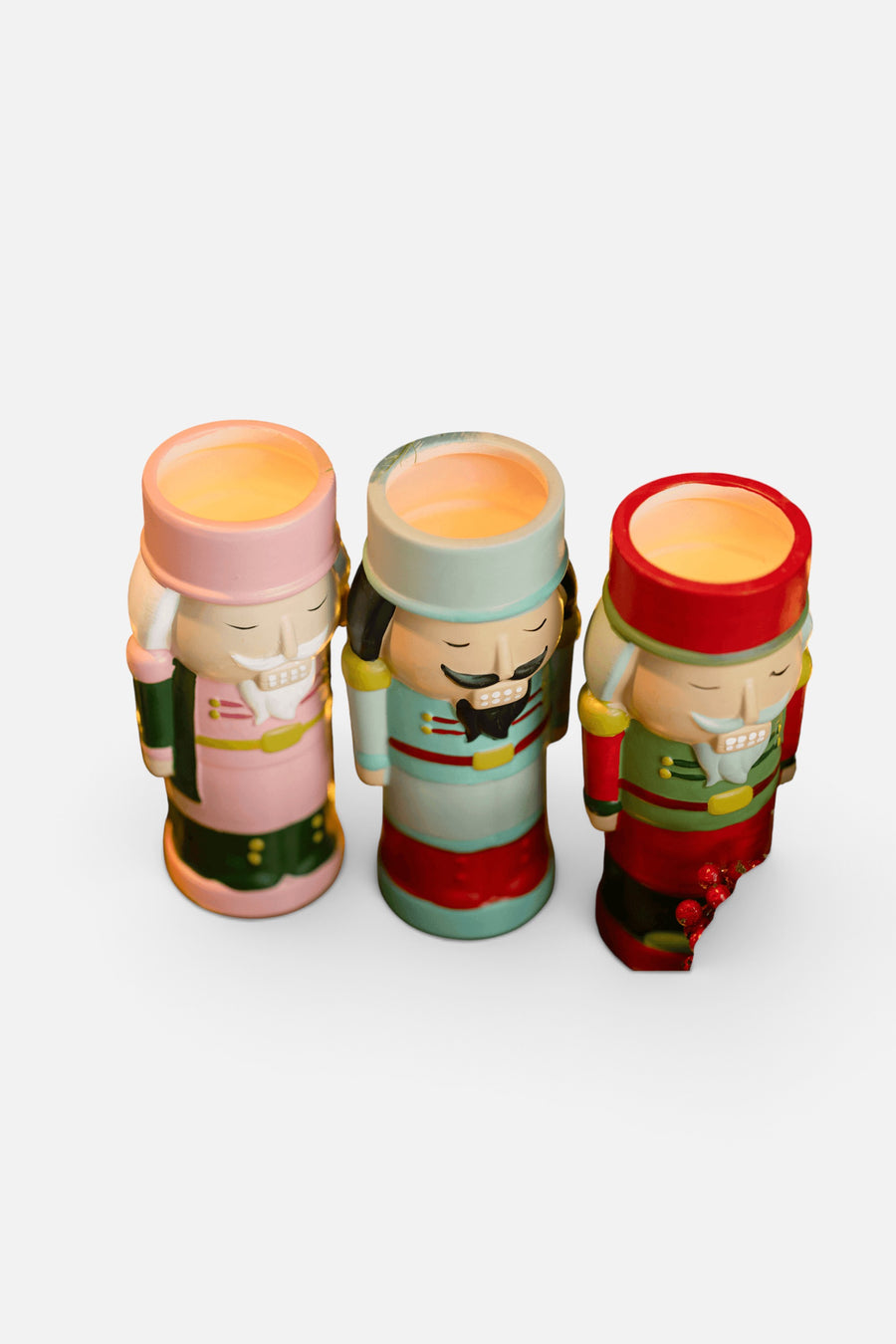 Nutcracker Candle Blue – back view