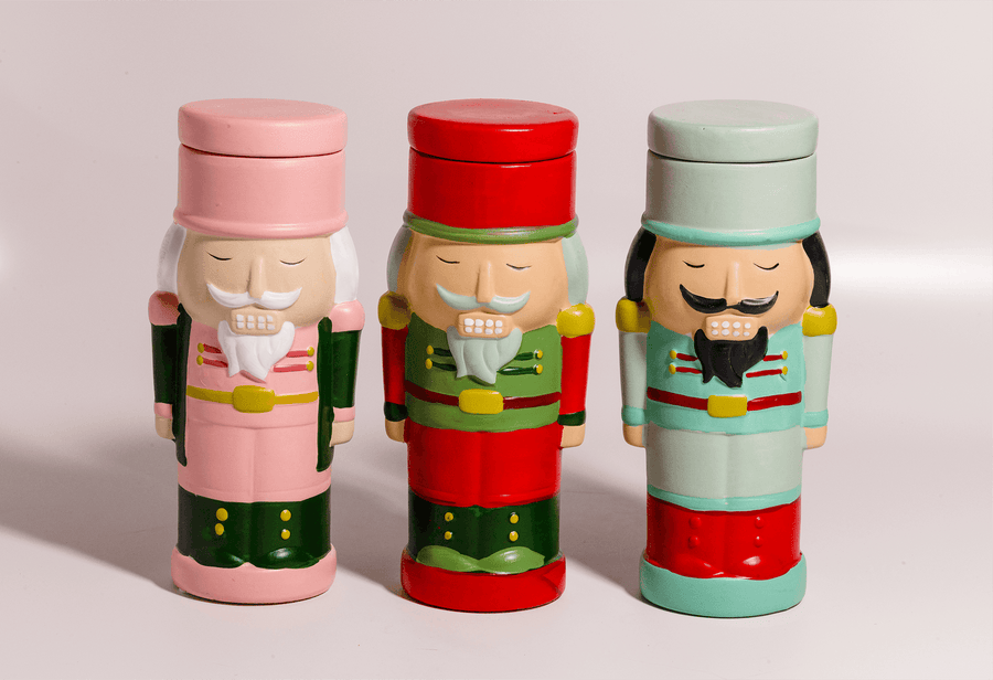 Nutcracker Candle Pink – side view