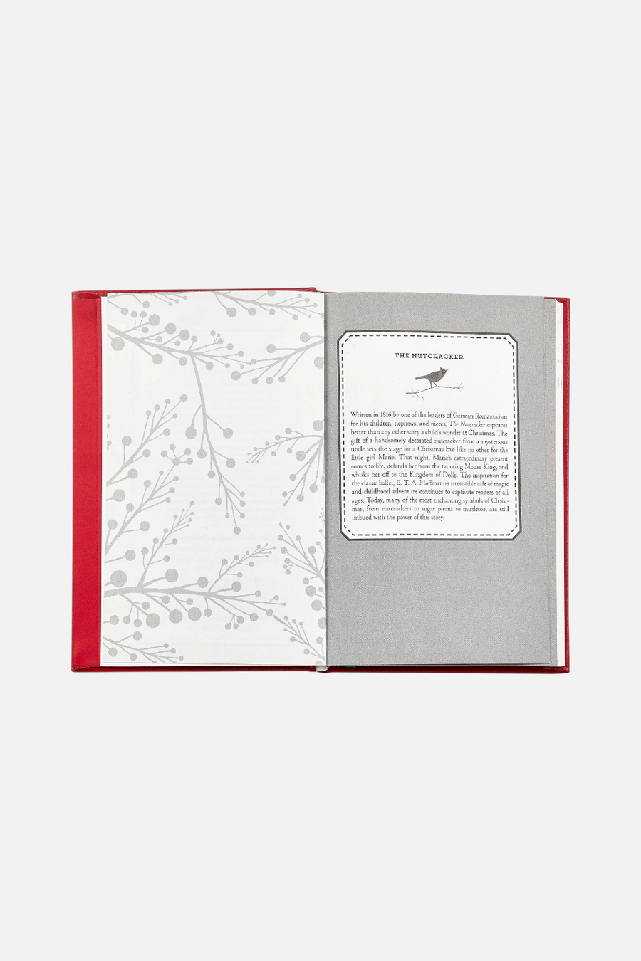 Nutcracker Red Leather Print Book – back view