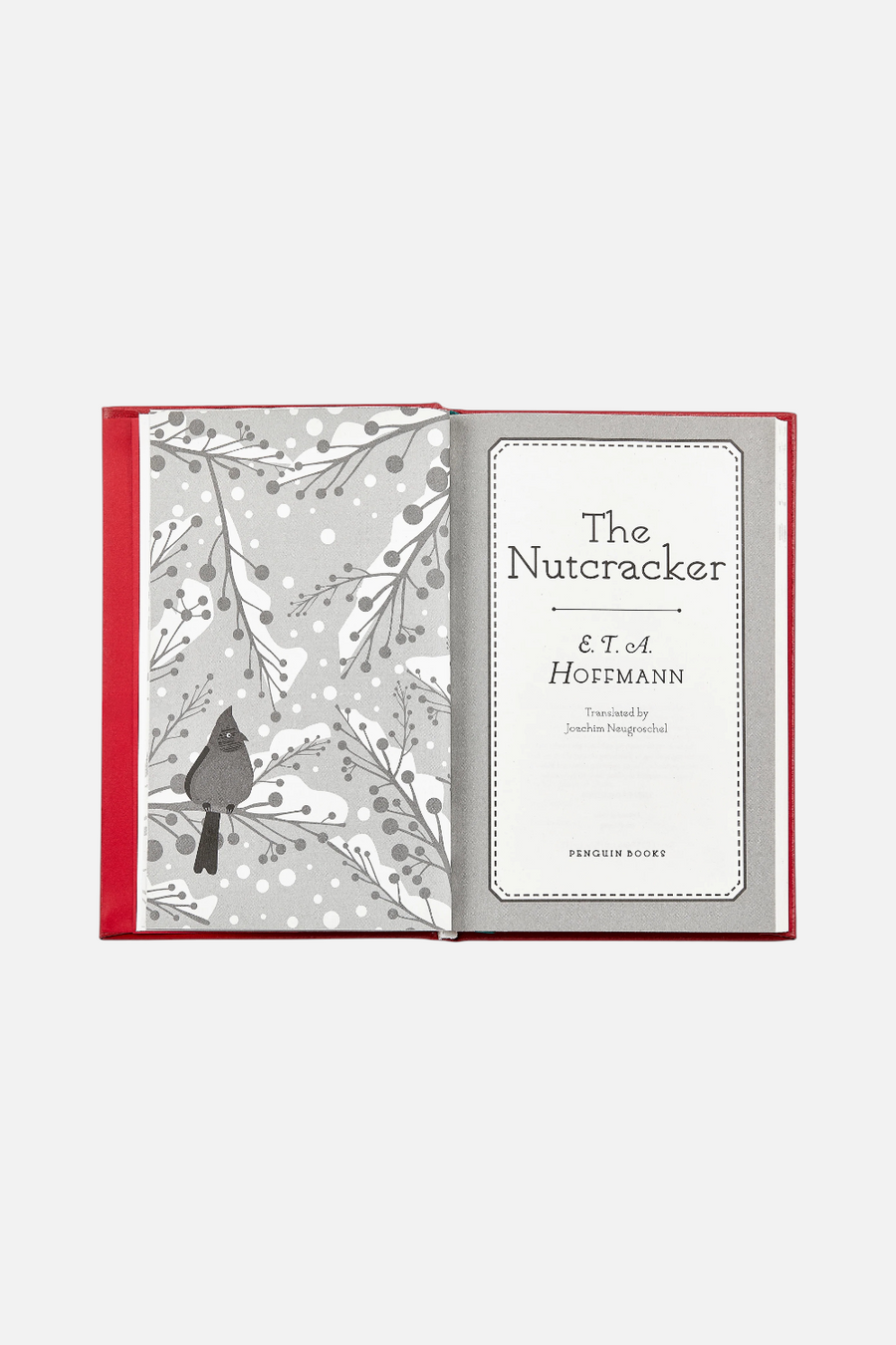 Nutcracker Red Leather Print Book – side view