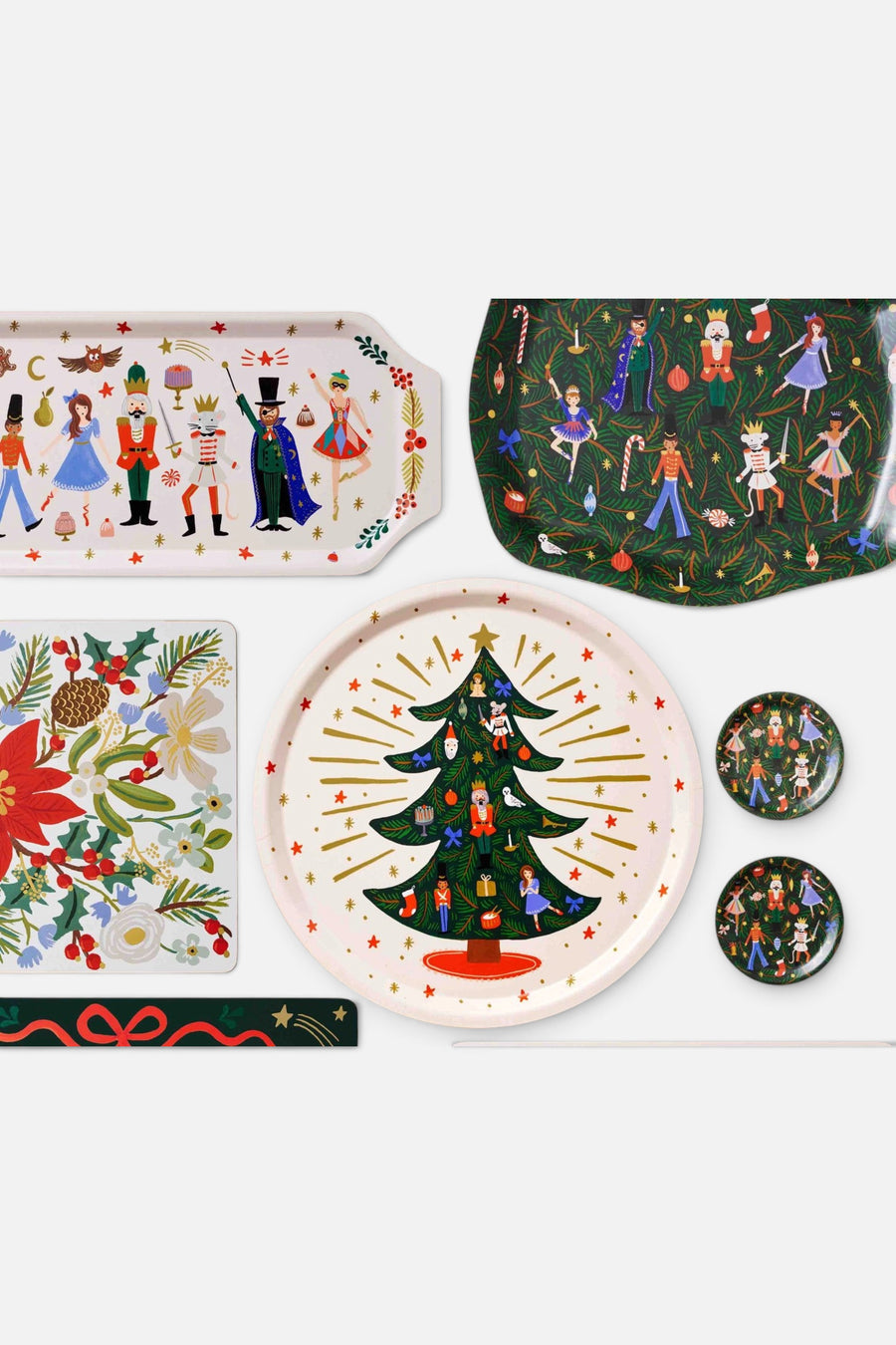 Nutcracker Round Coaster S/4 – flat lay