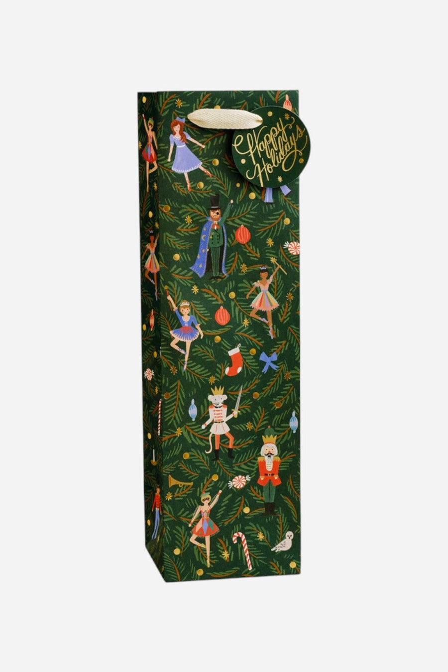 Nutcracker Wine Gift Bag – front view
