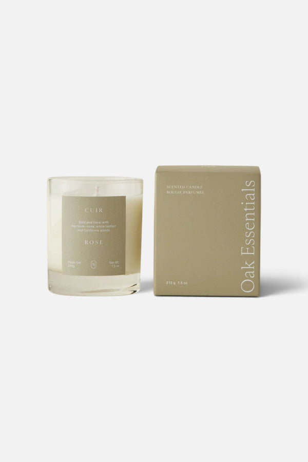 Oak Essentials Cuir Rose Candle
