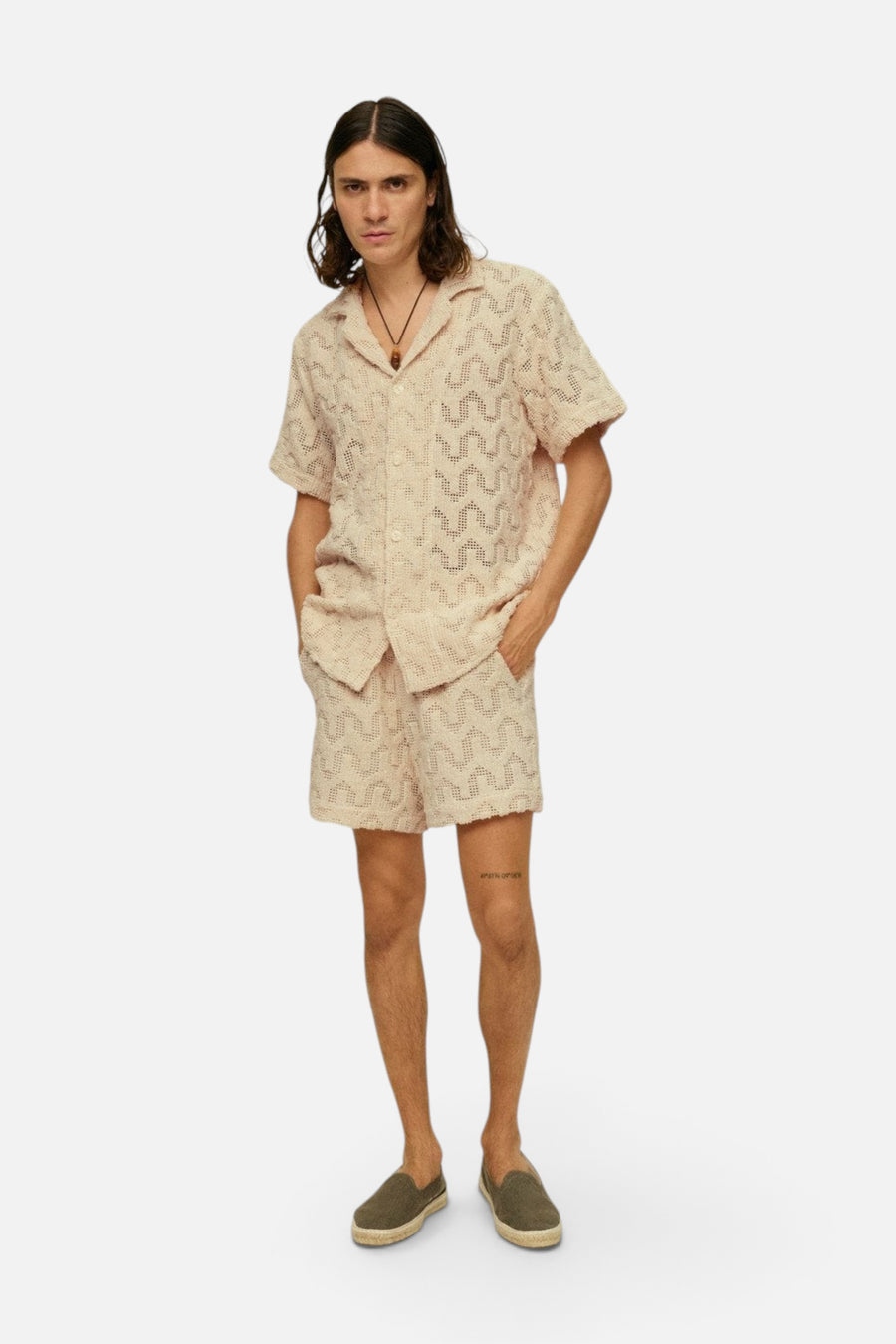 OAS Atlas Cuba Crochet Shirt – back view