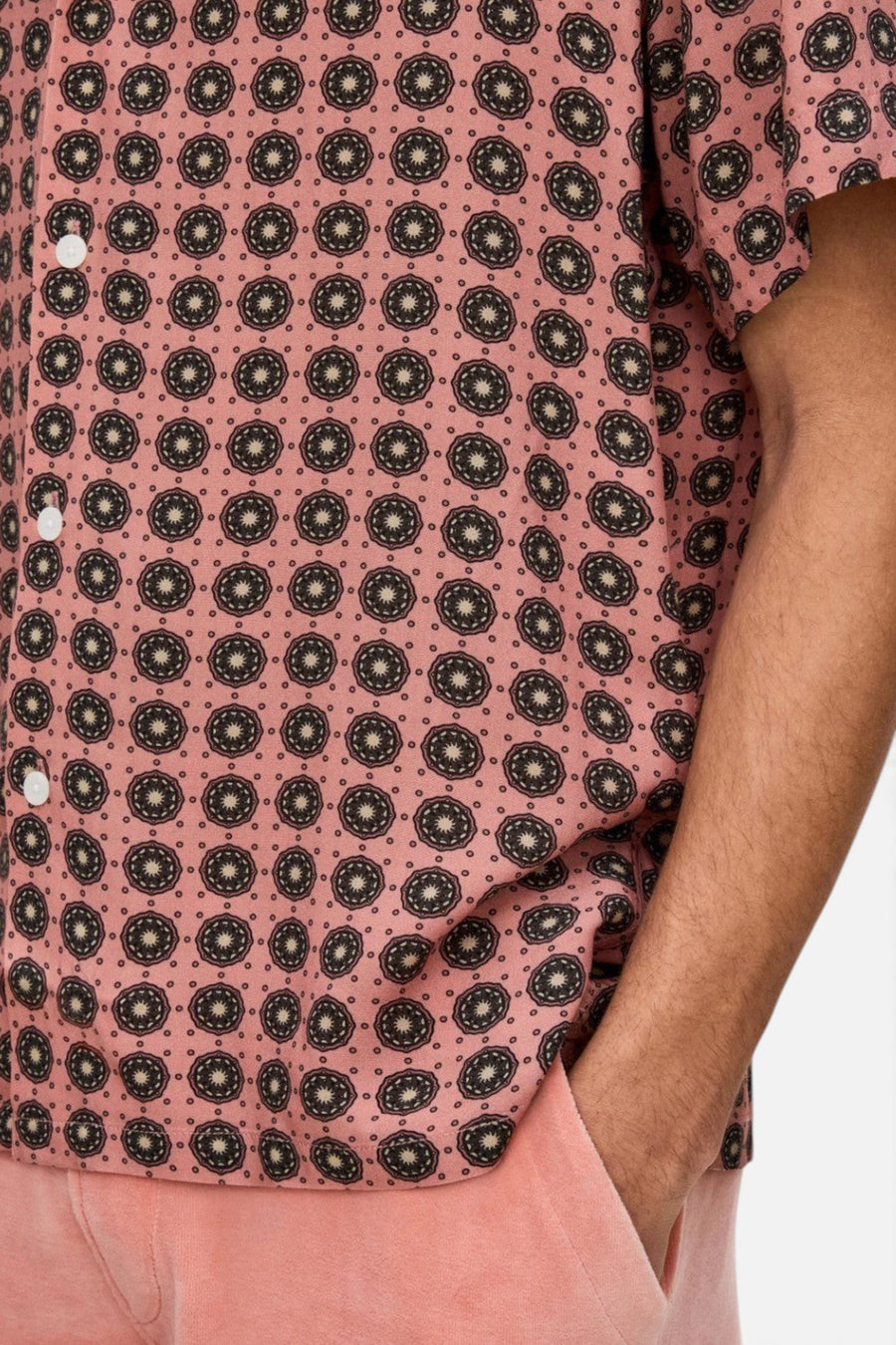 OAS Blush Lumo Viscose Shirt – detail