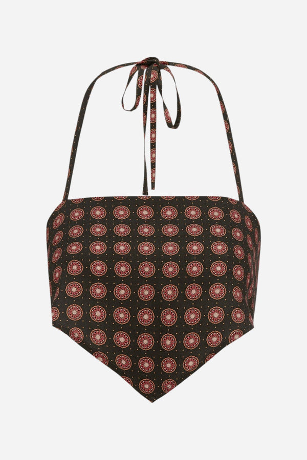 OAS Coffee Lumo Avonlea Crop Top