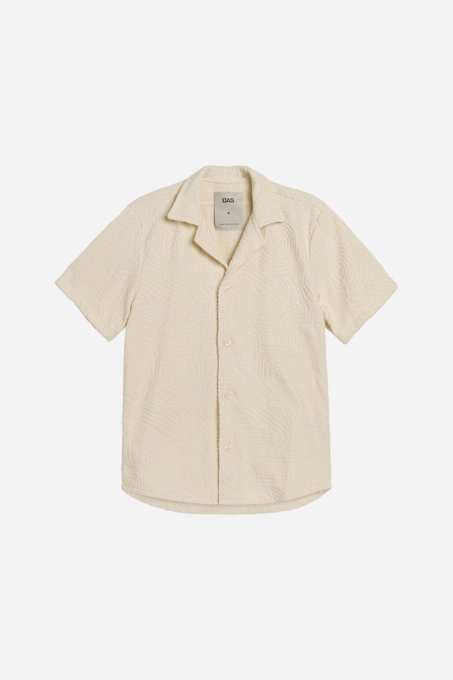 OAS Cream Golconda Cuba Terry Shirt – front view