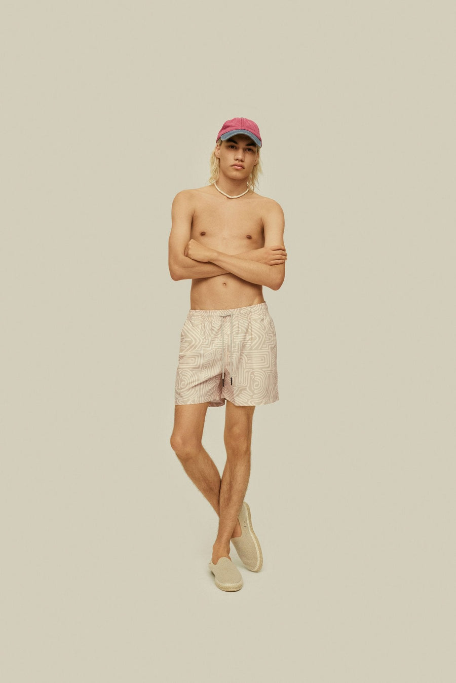 OAS Cream Golconda Swim Short – back view