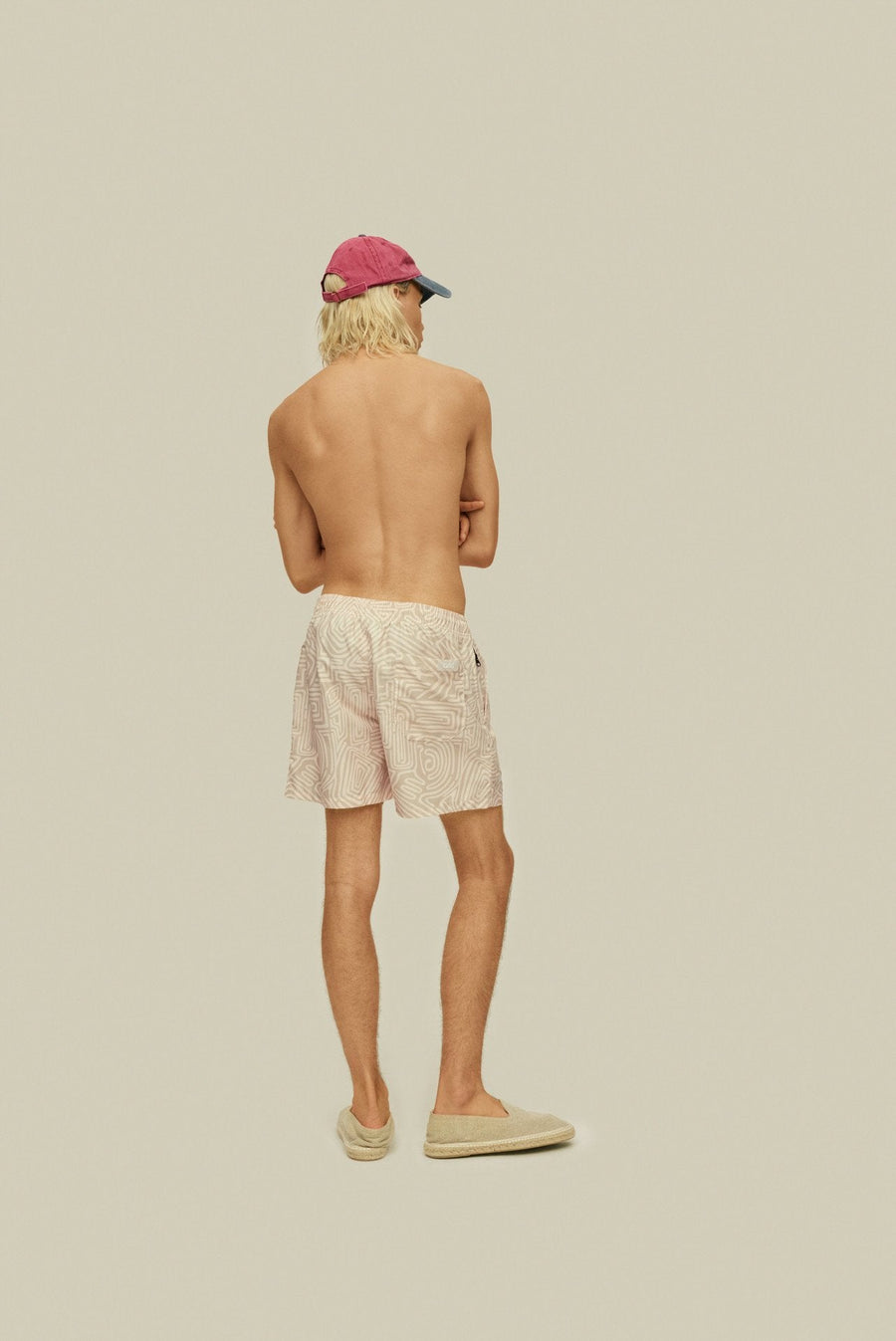OAS Cream Golconda Swim Short – detail