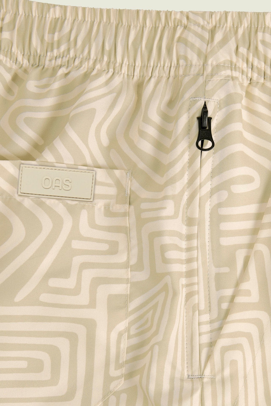 OAS Cream Golconda Swim Short – flat lay