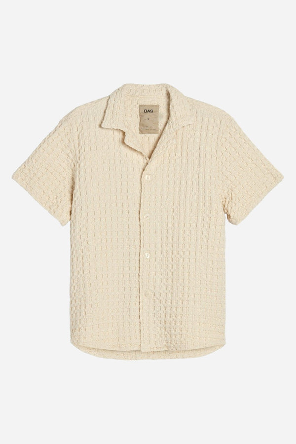 OAS Ecru Cuba Waffle Shirt