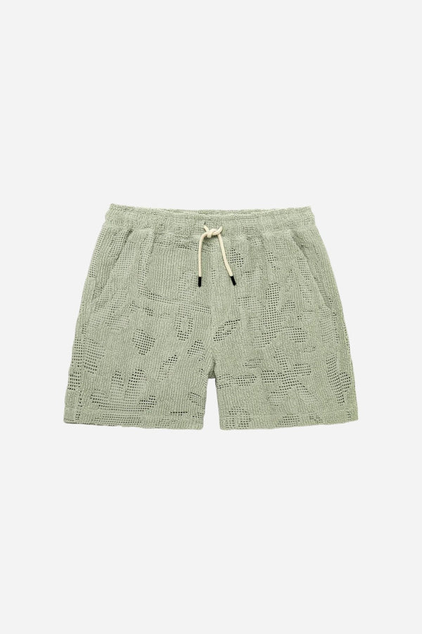 OAS Galbanum Crochet Shorts