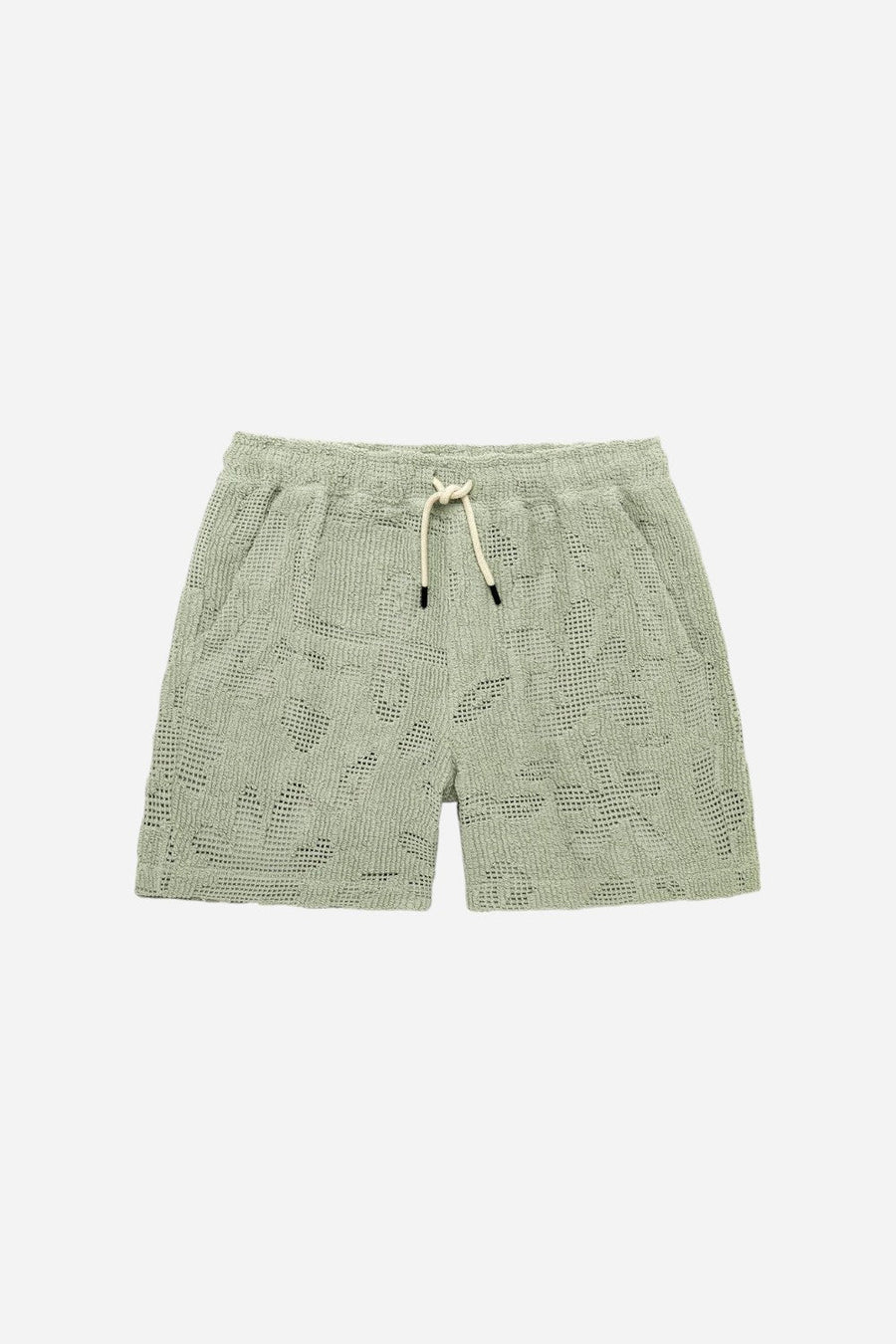OAS Galbanum Crochet Shorts – front view
