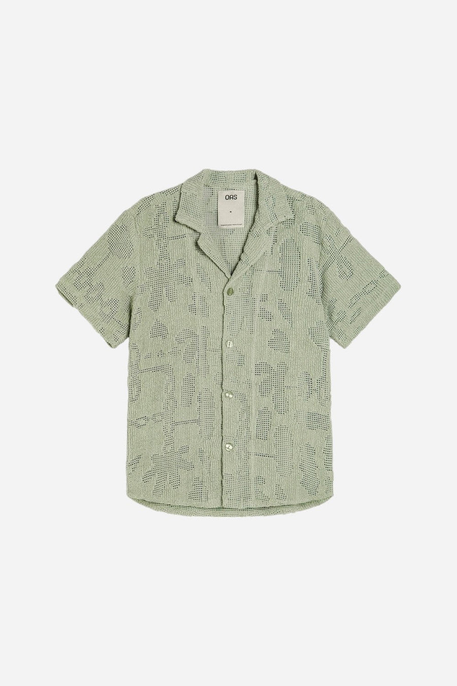 OAS Galbanum Cuba Crochet Shirt – front view