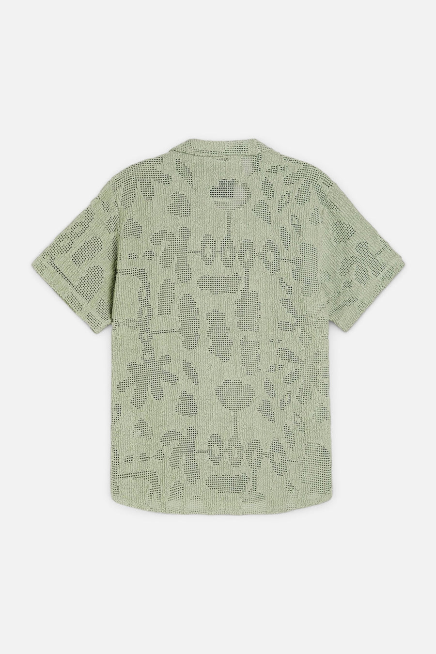 OAS Galbanum Cuba Crochet Shirt – side view