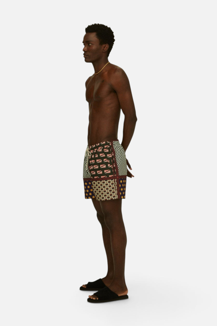 OAS Gilded Relic Swim Trunks – flat lay
