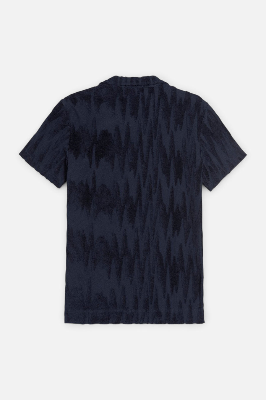 OAS Glitch Polo Terry Shirt – flat lay