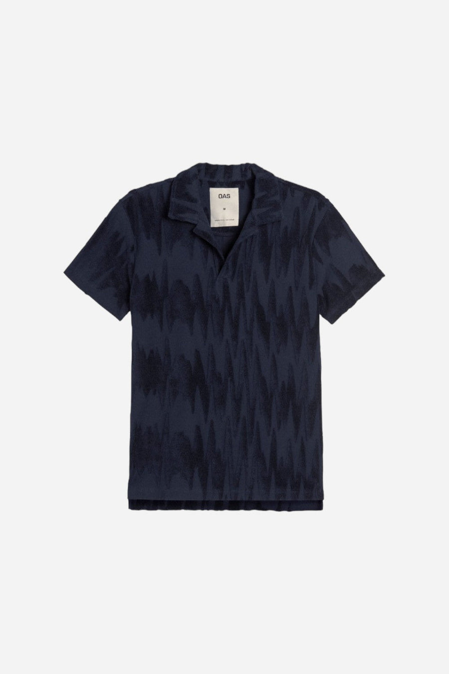 OAS Glitch Polo Terry Shirt – front view