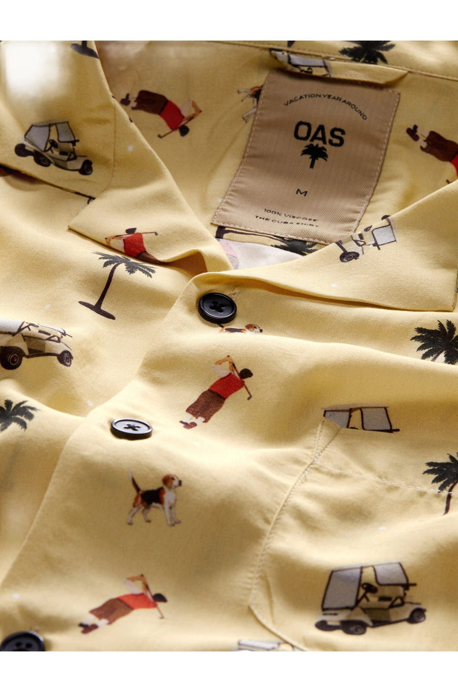 OAS Happy Golfer Viscose Shirt – back view