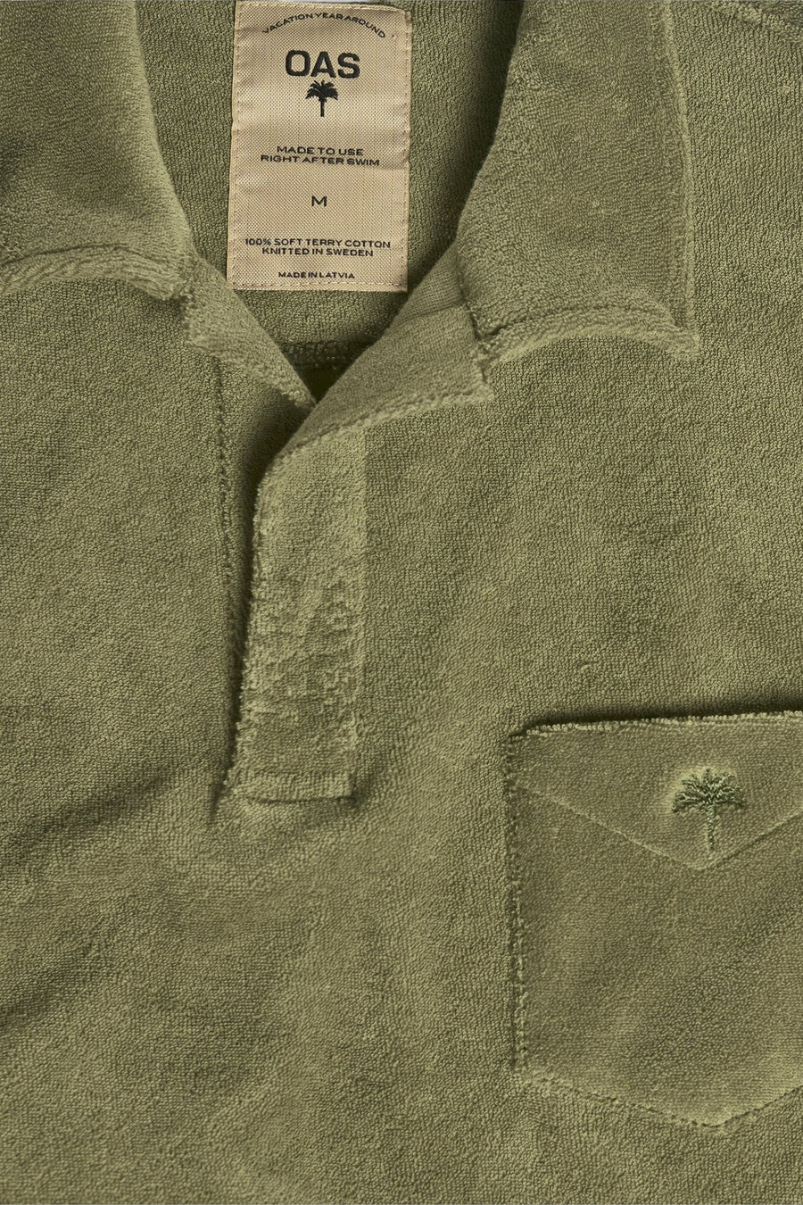 OAS Khaki Polo Terry Shirt – alternate