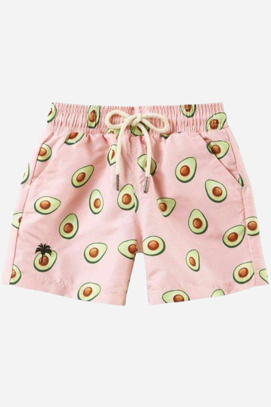 OAS Kids Avocado Swim Trunks – front view
