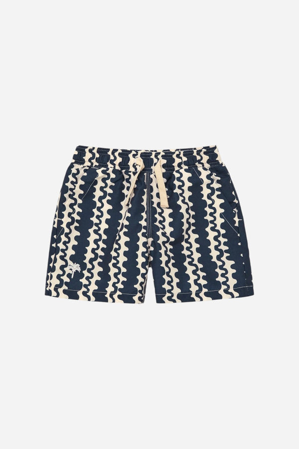 OAS Kids Blue Scribble Swim Shorts