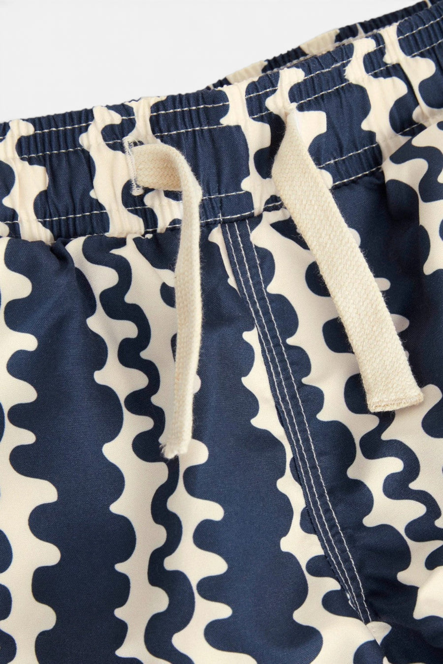 OAS Kids Blue Scribble Swim Shorts – side view