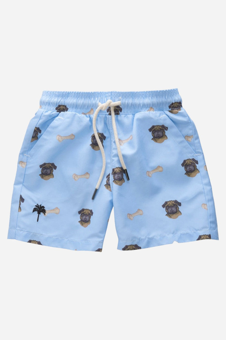 OAS Kid's Pug Swim Trunks – front view