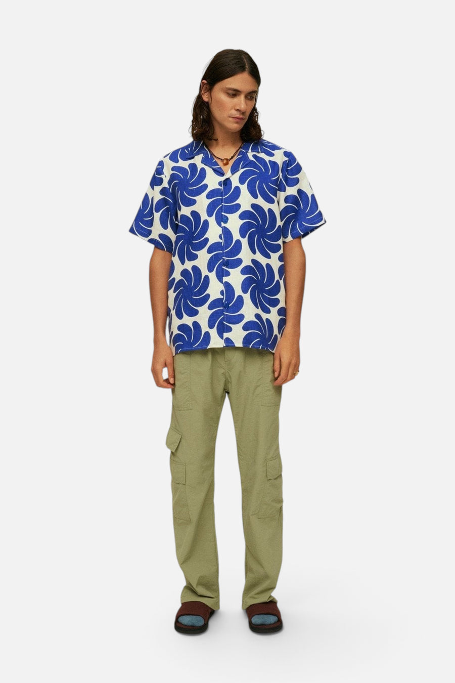 OAS Nebula Cuba Linen Shirt – back view