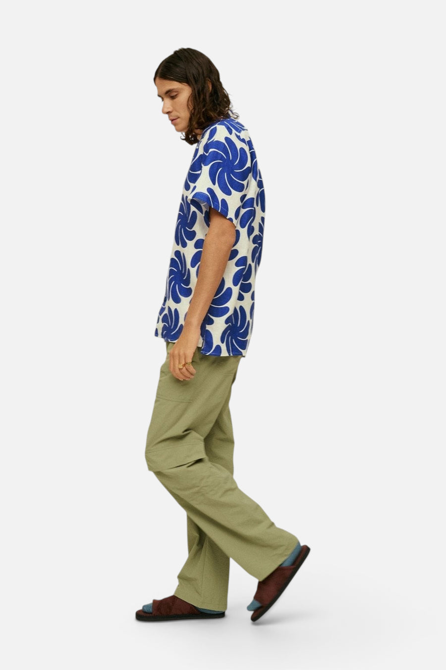 OAS Nebula Cuba Linen Shirt – flat lay