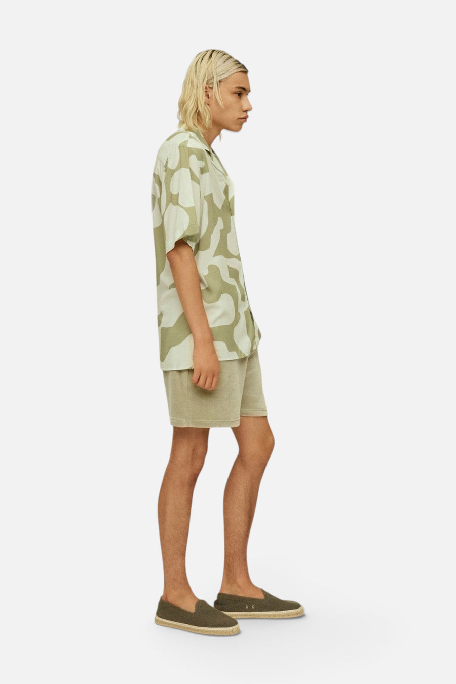 OAS Sage Puzzlotec Viscose Shirt – flat lay