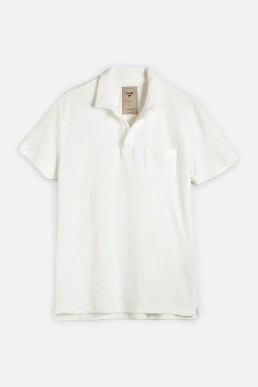 OAS Solid White Terry Polo – alternate