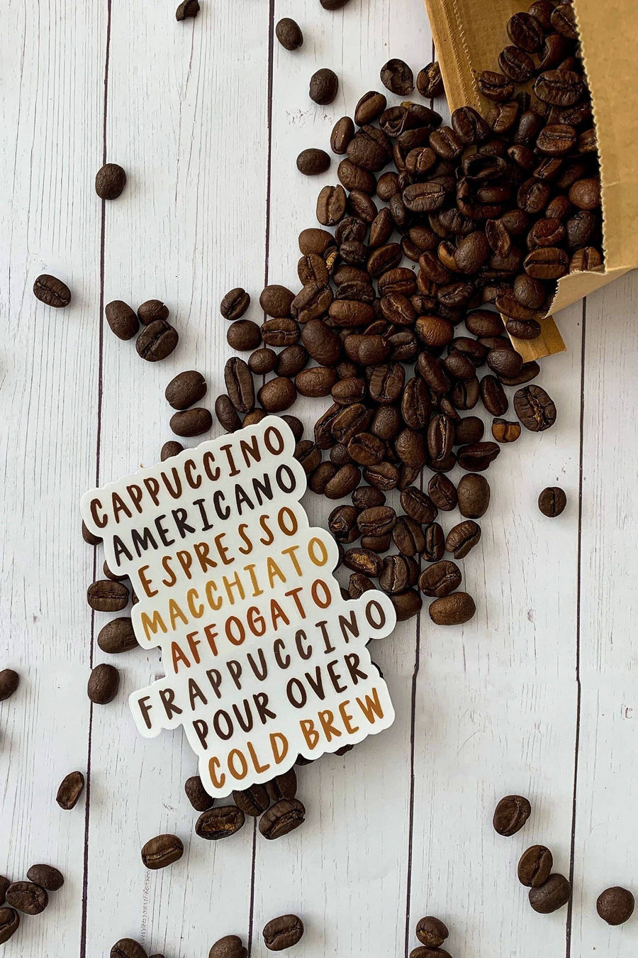 Oats & Honey Coffee Favorites Jumbo Sticker – front view