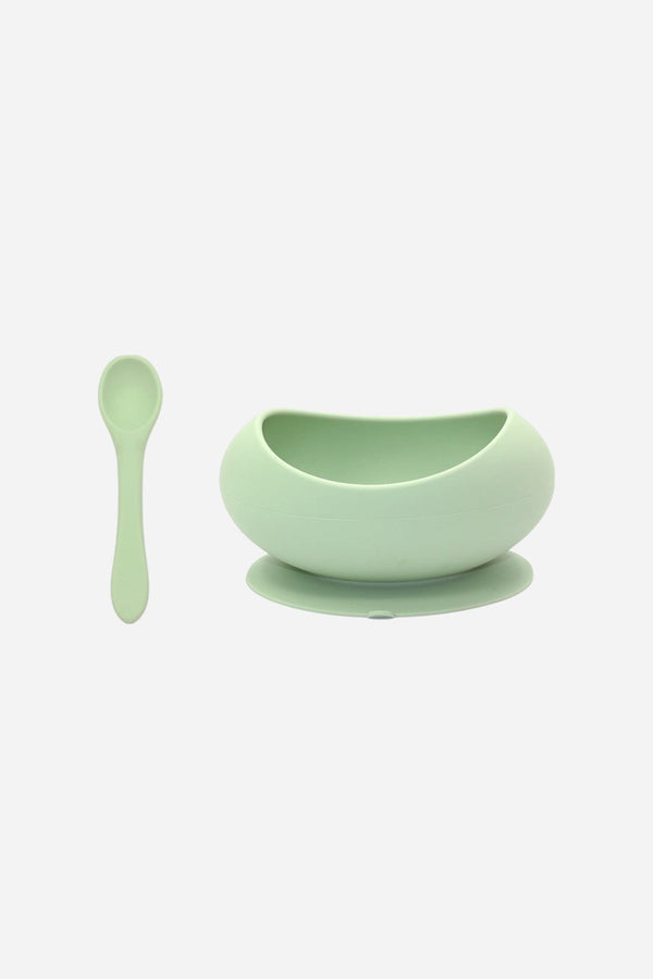 OB Designs Stage 1 Suction Bowl & Spoon Set in Mint