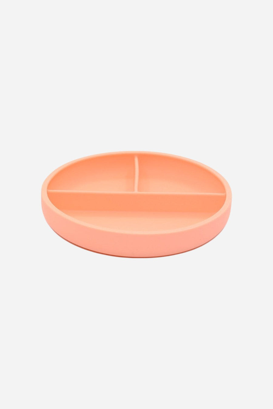 OB Designs Suction Divider Plate & Spoon Set in Peach – back view