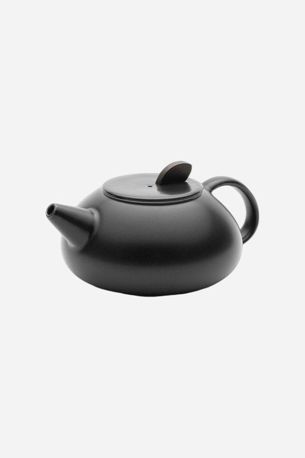 OHOM Leiph Self Heating Teapot & Charging Pad Set in Inkstone Black