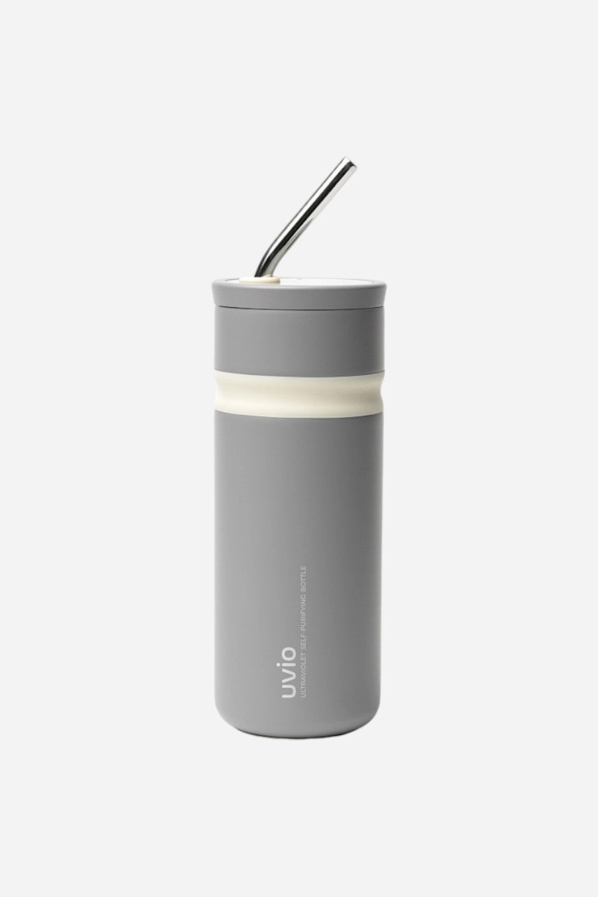 OHOM Uvio Self Purifying Bottle Grey – front view