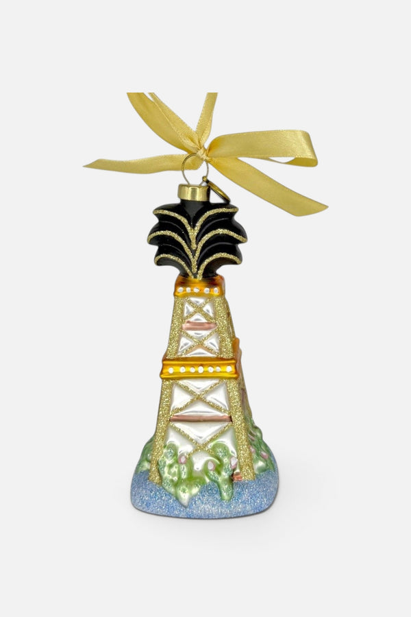 Oil Derrick Blown Glass Ornament, 2026 Edition