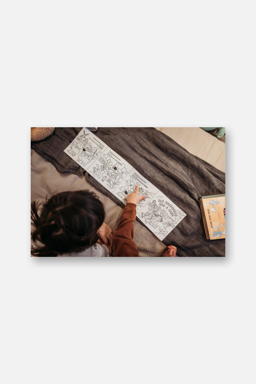 Old MacDonald Had a Farm Tales - Reusable Coloring Book – detail