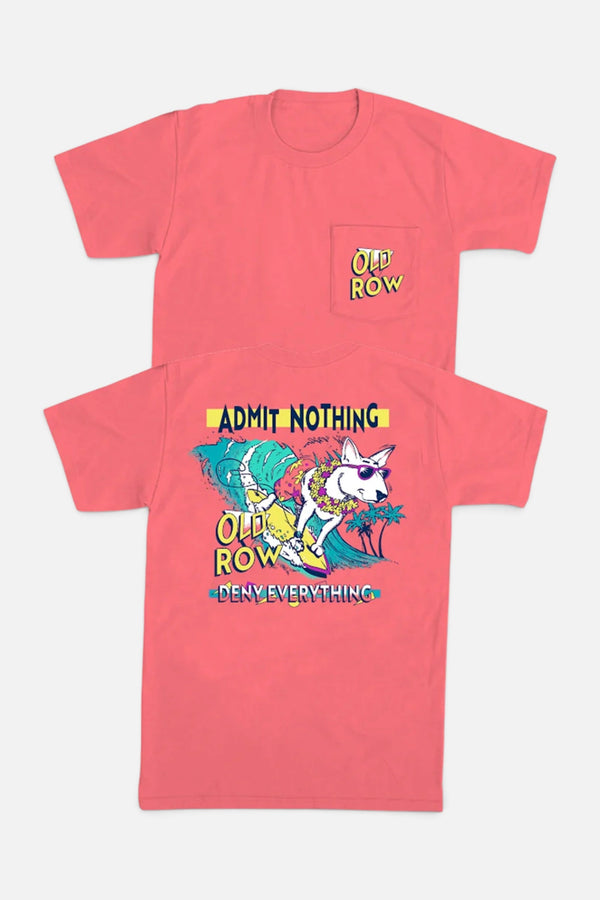 Old Row Hang Paw 2.0 Pocket Tee in Watermelon
