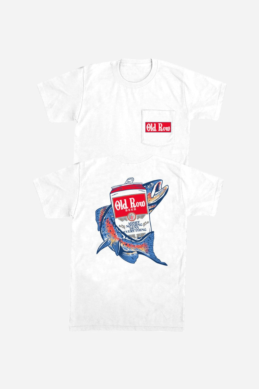 Old Row Outdoors Fishing Beer Can Pocket Tee – group shot