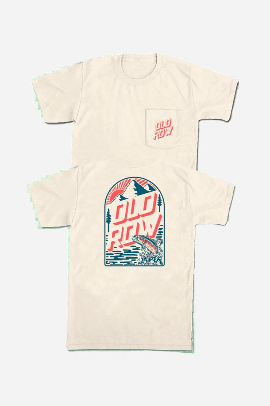 Old Row Outdoors Trout Mountain Pocket Tee – front view