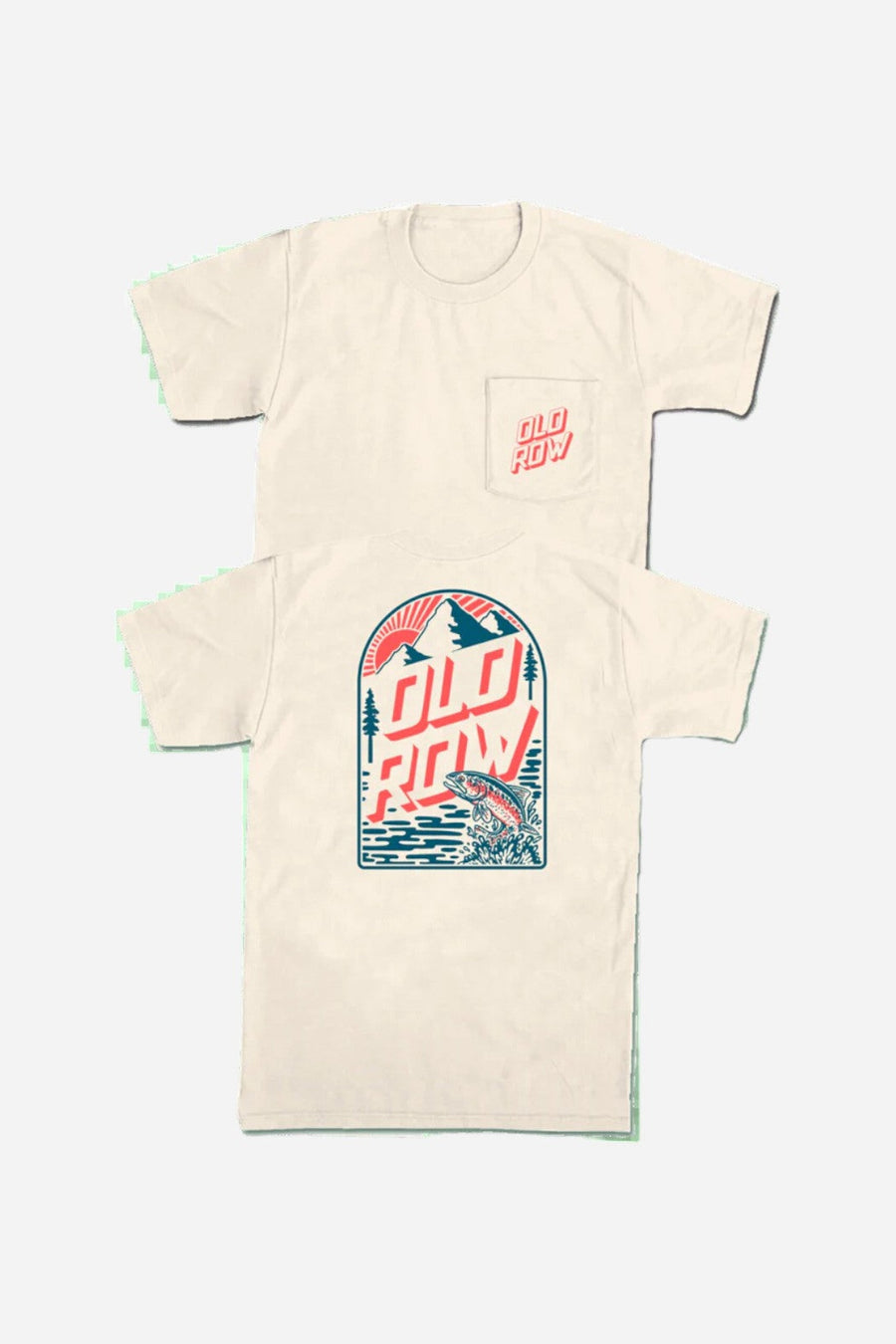 Old Row Outdoors Trout Mountain Pocket Tee – side view