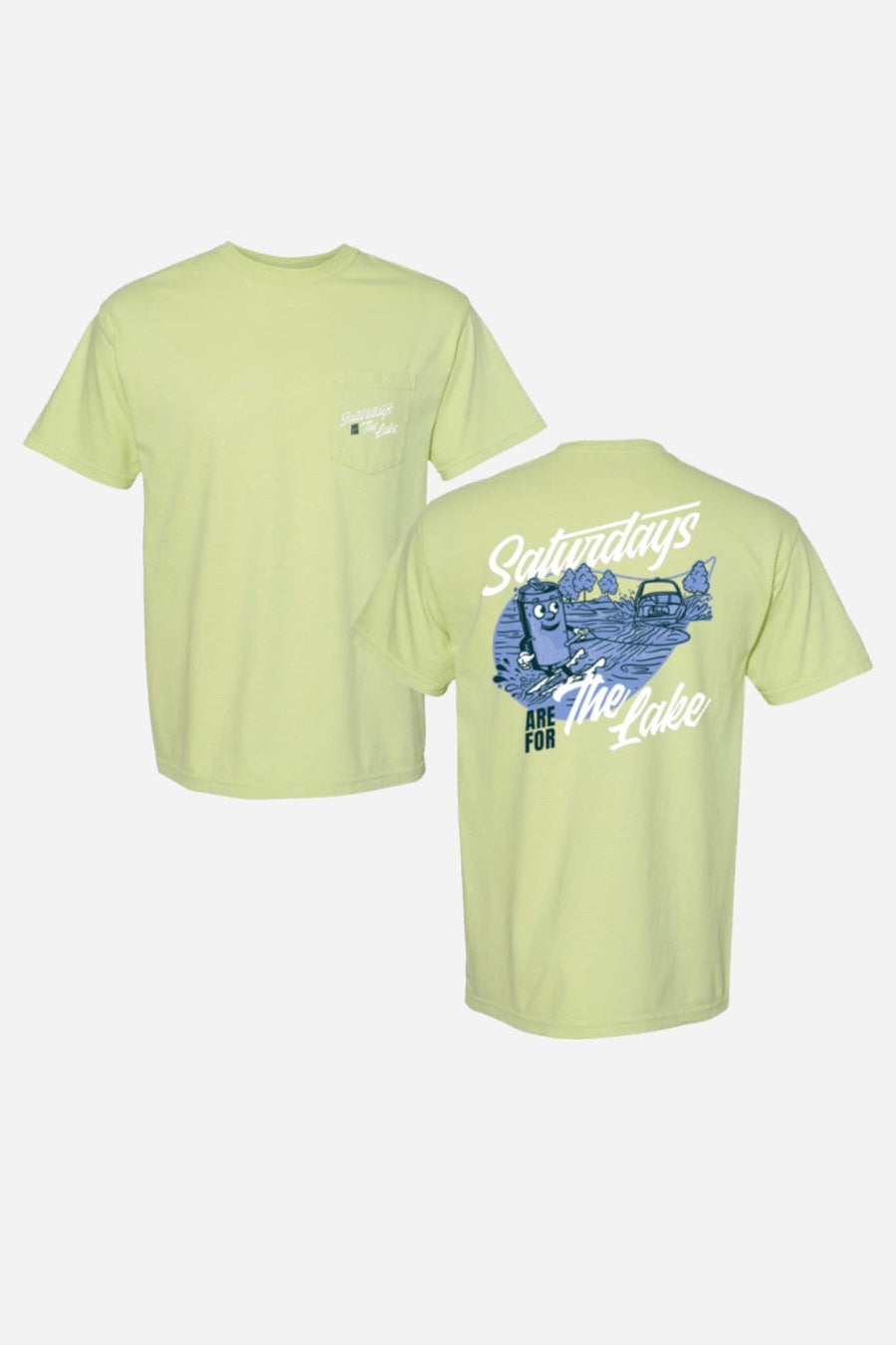 Old Row Saturdays Are For The Lake Pocket Tee – front view