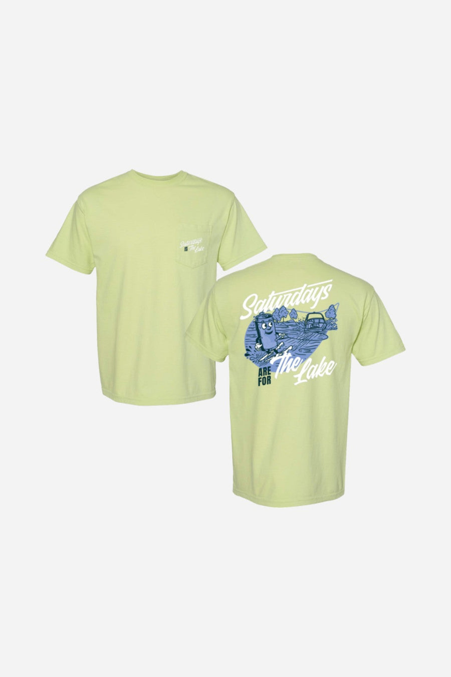 Old Row Saturdays Are For The Lake Pocket Tee – side view